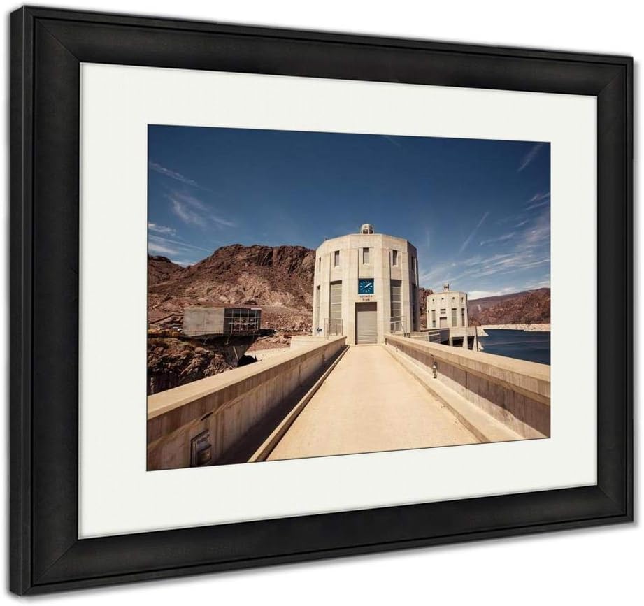 Ashley Framed Prints Hoover Dam, Wall Art Home Decoration, Color, 34x40 (Frame Size), Black Frame, AG32856062
