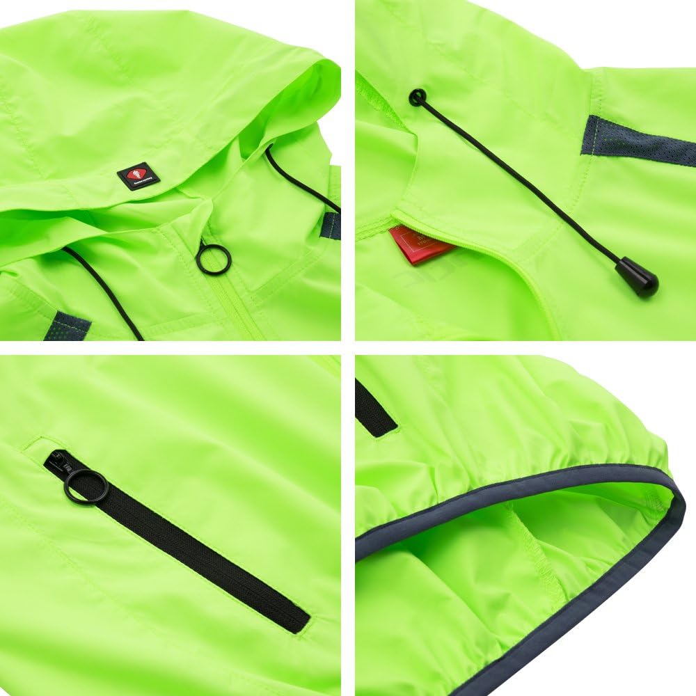 Santic Men's Windproof UV Protection Cycling Jacket Long Sleeve Wind Coat : Clothing