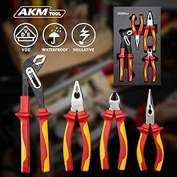 AKM 4-Piece 1000V VDE Insulated Tools Set - Pliers