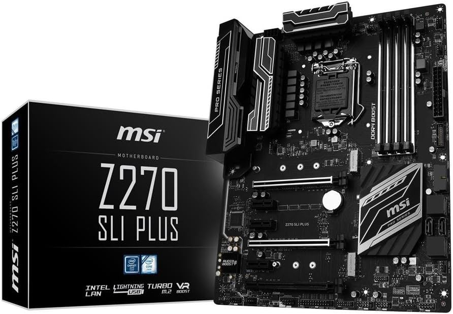 MSI Z270 SLI PLUS Motherboard Intel LGA 1151 DDR4 USB 3.1 PCI-E 3.0