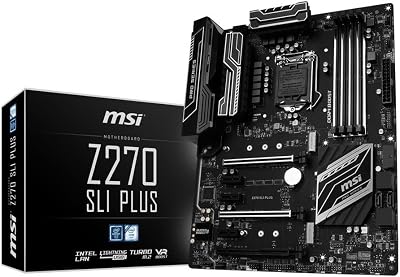 MSI Z270 SLI PLUS Motherboard Intel LGA 1151 DDR4 USB 3.1 PCI-E 3.0