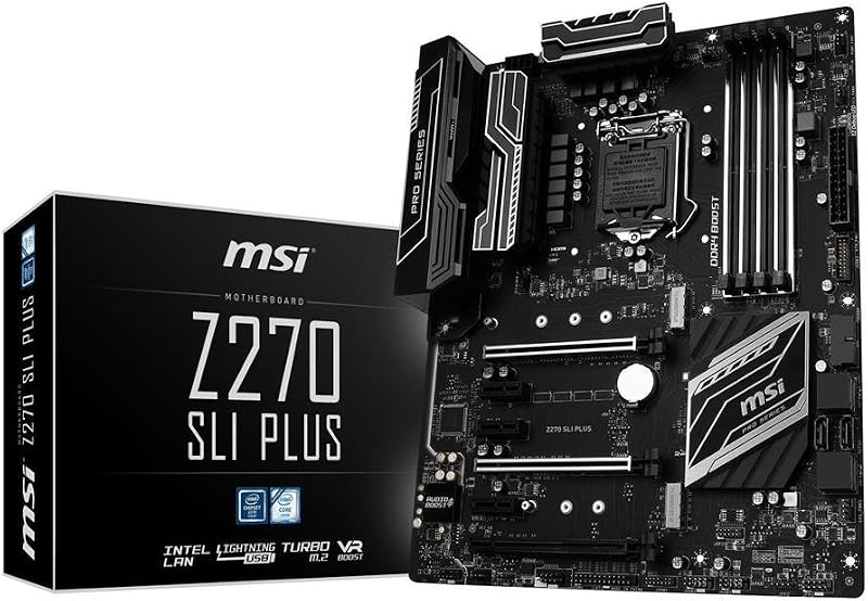 MSI Z270 SLI PLUS Motherboard Intel LGA 1151 DDR4 USB 3.1 PCI-E 3.0