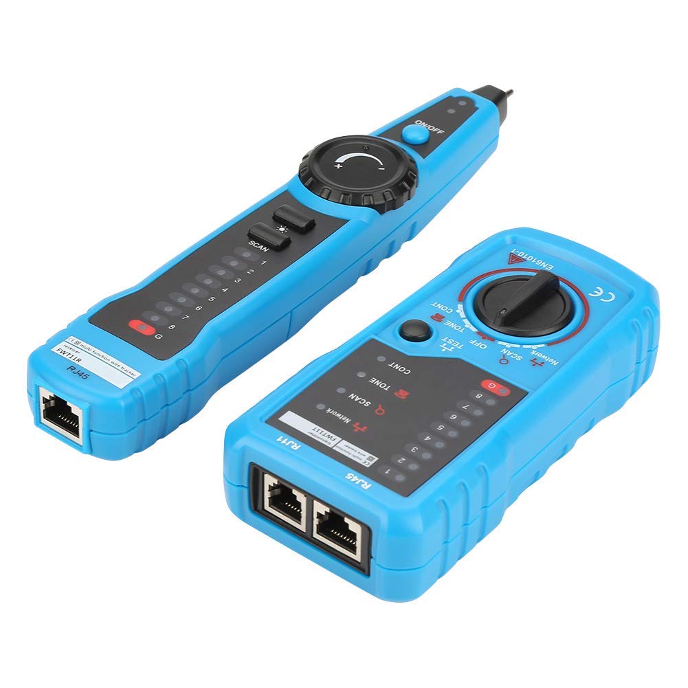 Network Cable Tester Telephone Ethernet Finder, Cat 5 Toner Wire Line Finder for Network Cable Collation Telephone Line Tester Continuity Checking