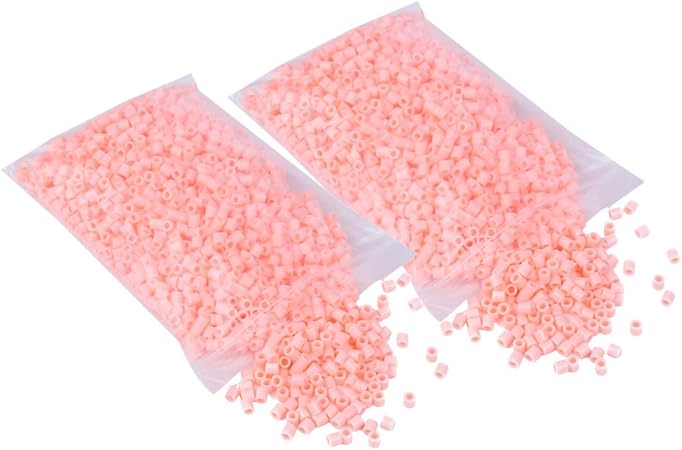 Amazon Nicorate アイロンビーズ 単色 5ｍｍ 4 桃色 大容量 補充 250g 約4000粒 ビーズ ストーン 通販