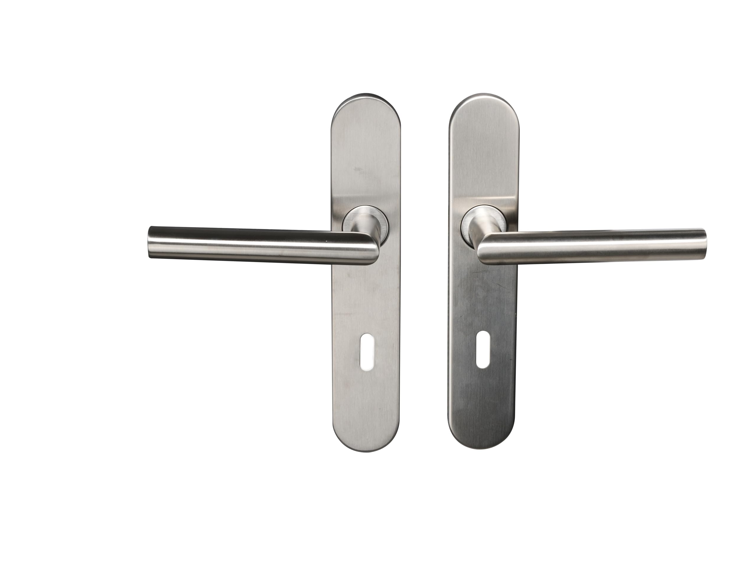 Bricard Tempo Disco 666470 Set of Stainless Steel Handles on Plate, 666467
