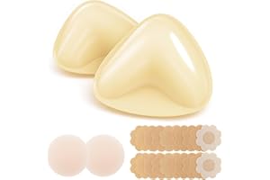 Xvashr Ultra Push up Adhesive Bra Pads Inserts Reusable Double Sided Sticky Bra Inserts for Bikinis Swimsuit Sports Bra