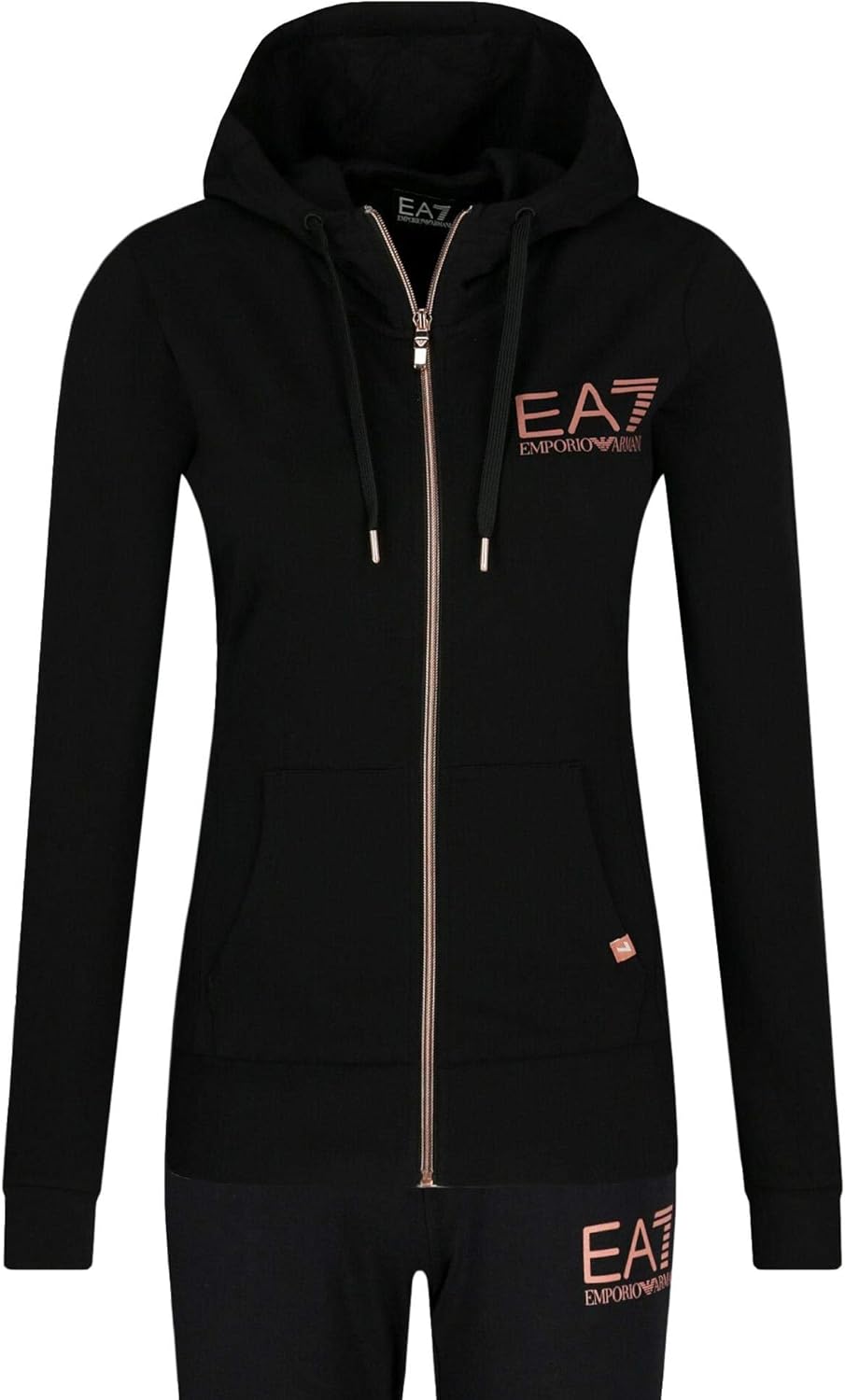 EA7 Womens Tracksuit Extra Small Black Amazon.co.uk Clothing