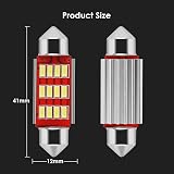 BROTOU 41mm Festoon LED Car Bulb 6pc 180LM Dome Interior License Plate Map view 5