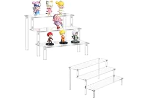 Acrylic Display Stand, Transparent Acrylic Display Riser Shelf, Acrylics Riser Shelf Stand, Table Top Clear Acrylics Organise