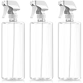 Bar5F Plastic Spray Bottles with Mixor Trigger, 32 oz, Pack of 3