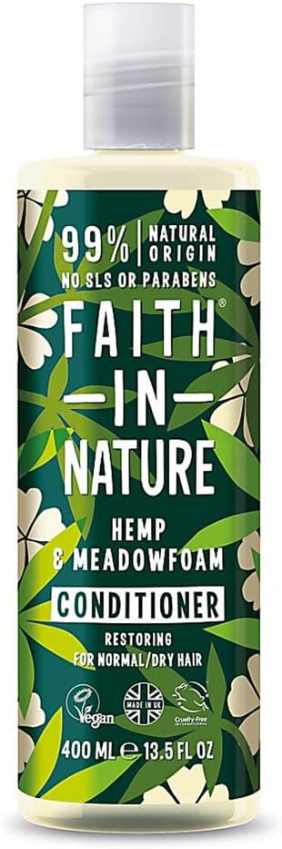 Faith in Nature Hemp Meadowfoam Conditioner 400ml Normal Dry Hair