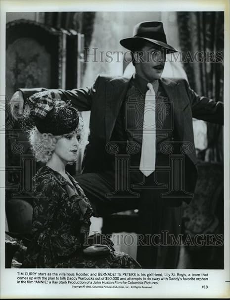 1982 Press Photo Tim Curry And Bernadette Peters In A Scene From