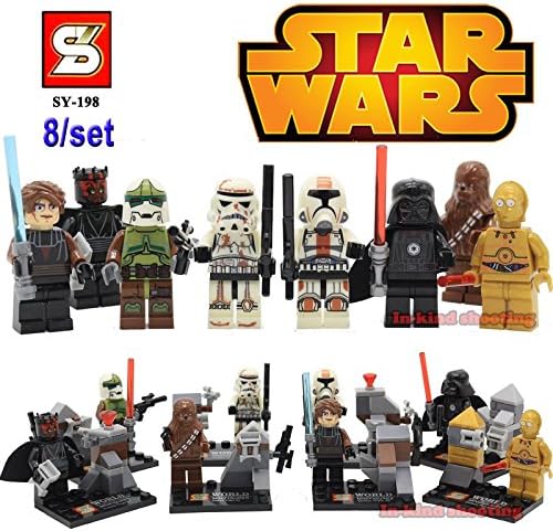 8Pcs/lot Avengers Marvel DC Super Hero star wars minifigures Building Blocks bricks kids Toys Superman Batman spiderman lego compatible