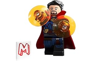 LEGO Marvel Super Heroes Doctor Strange in The Multiverse of Madness Minifigure - Doctor Strange (with Cape and Portal Discs) 76218