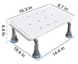 Aliseniors Step Stool for Adults with Non-Skid