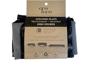 Eco Loco Trio Reusable Dish Covers (Mushroom and grey)
