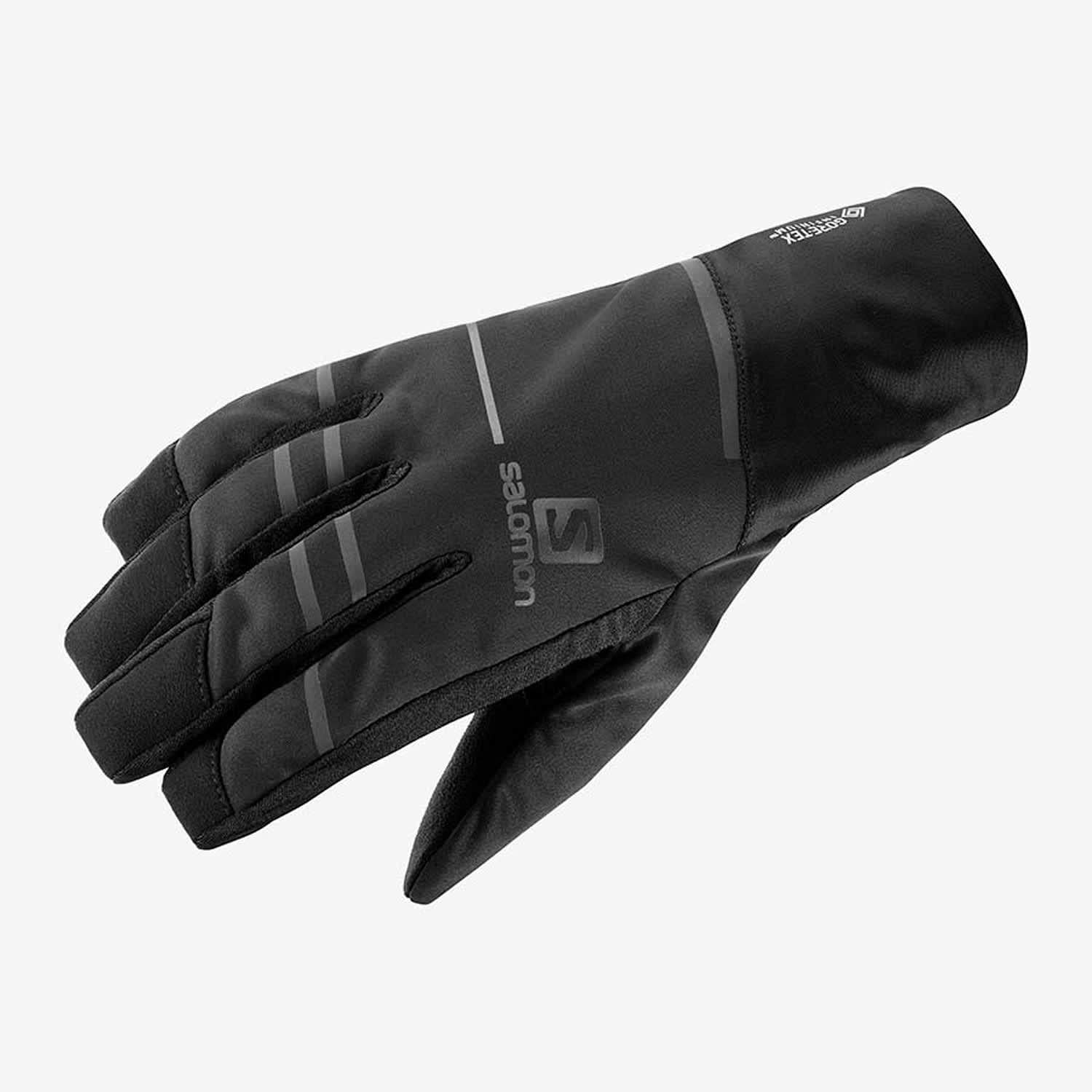 SALOMON Comfortable Running/Hiking Gloves, Unisex RS PRO WS Glove U, Black/Black, 2XL, LC1185700