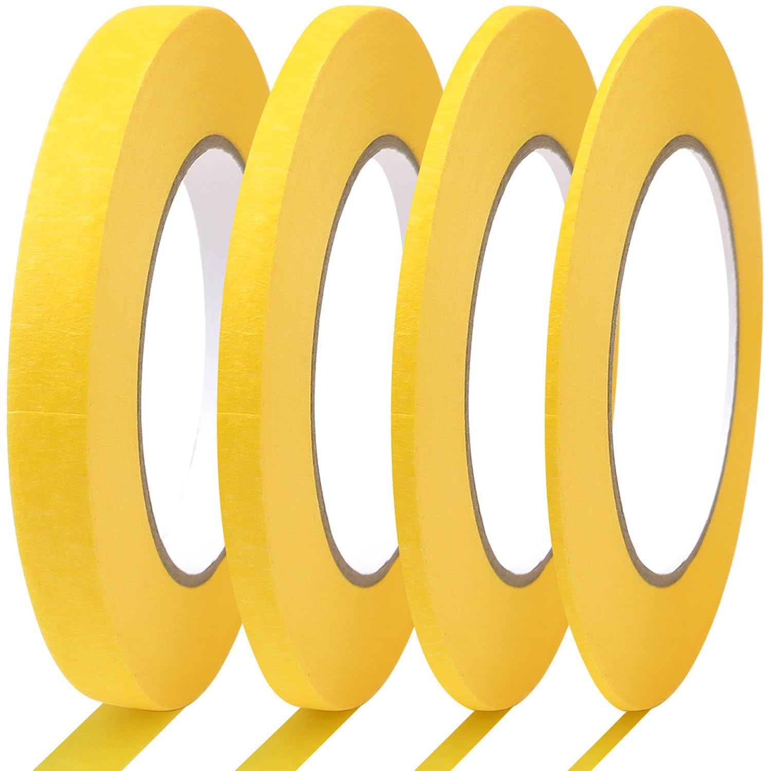 Photo 1 of * only comes with two rolls*
DOAY 4 Pack Yellow Painters Tape - Fine Line Masking Tape 1/16", 1/8", 1/4", 1/2" x 60 Yards - Thin Automotive Pinstripe Tape for DIY, Paint, Art, Tumblers - Multi-Size Pack - Total 240 Yards