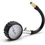 HYB High Accuracy Tire Pressure Gauge Black Heavy Duty Air Pressure Tire Gauge For Car Truck and Motorcycle - 100 PSI