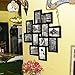 Adeco Decorative Black Wood Wall Hanging Collage Picture Photo Frame, 12 Openings, 4x6 inches