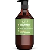 Theorie Green Tea & Bamboo Energizing Shampoo - Invigorate & Strengthen, Irresistible Scent of Green Tea, Jasmine, Amber & Cypress - For Damaged & Dull Hair - Color & Keratin Safe - 400mL