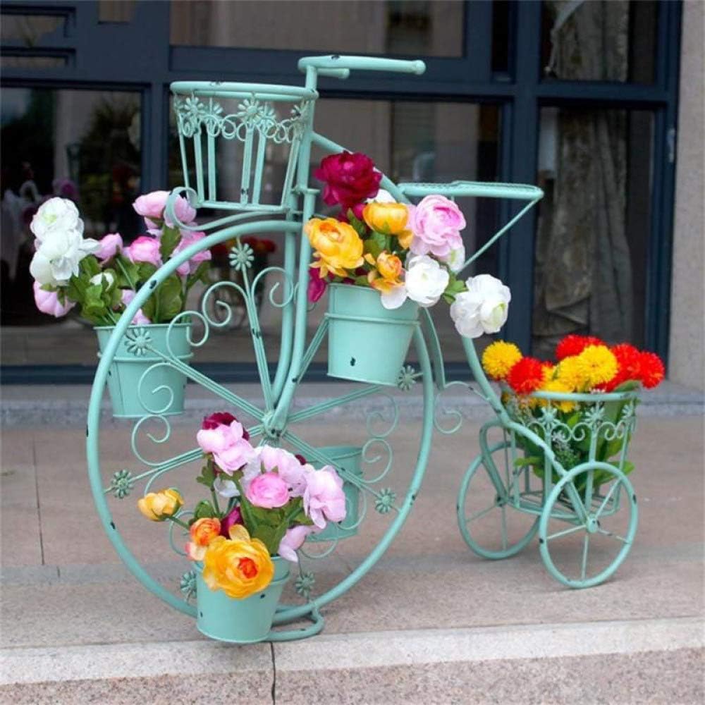 Soporte para flores para bicicletas Soportes para plantas de metal