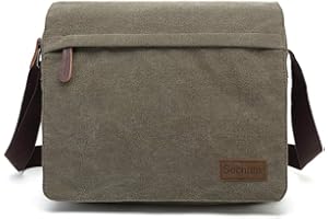 Sechunk Small Vintage Canvas Messenger Cross body bag Shoulder bag