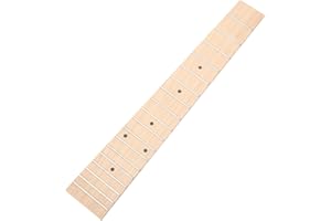 Veemoon Maple Wood Ukulele Fingerboard 26-inch 18-fret 4mm Thick Fretboard Replacement for Tenor Ukulele