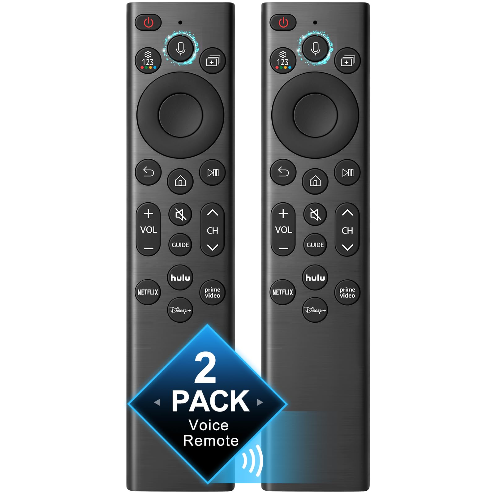 Photo 1 of ?2 Pack? Voice Remote Replacement for Samsung-TV-Remote-Control, Compatible with All Samsung Frame Neo QLED UHD 4K 8K Series Smart TVs with Voice Control and 2-Year Warranty