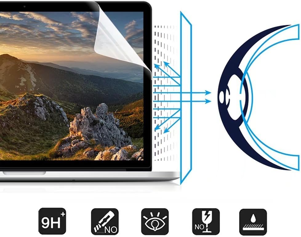MacBook Air 13 inch Anti Blue Light Screen Protector, Maetek Premium High Definition Clear Film, Filter Out Harmful Blue Light and Reduces Eye Fatigue for MacBook Air 13inch (A1369/A1466) - 1 Pack