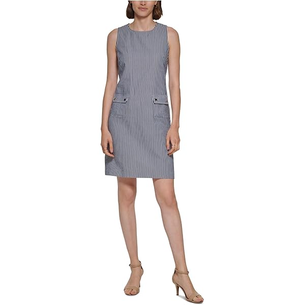 Tommy Hilfiger Women's Peter Pan Collar a Line Dress at Amazon Women's  Clothing store