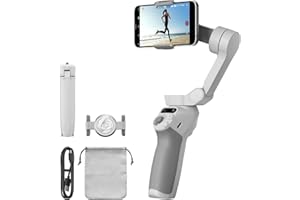 DJI Osmo Mobile SE, 3-Axis Phone Gimbal for iPhone, Android, Built-in Tripod, Selfie Stick, Gimbal Stabilizer for iphone, Andriod, ActiveTrack 6.0, Vlogging Stabilizer for Youtube, TikTok, Travel
