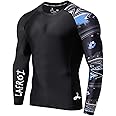 LAFROI Men's Long Sleeve UPF 50+ Baselayer Skins Performance Fit Compression Rash Guard-CLYYB