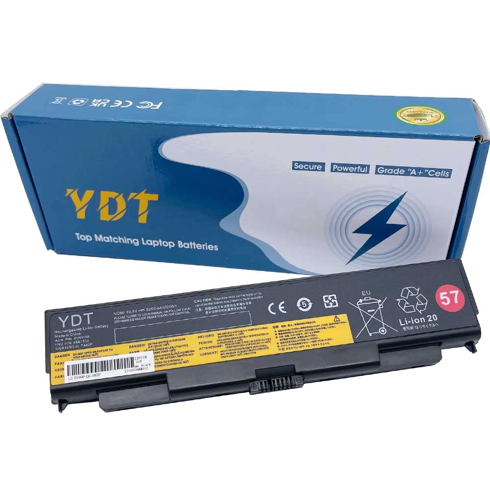 57+ 45N1144 45N1145 45N1146 45N1147 45N1148 45N1149 45N1162 45N1163 0C52863 Laptop Battery for Lenovo Thinkpad L440 L540 T440P T540P W540 Series Notebook [10.8V 57Wh 5200mAh]