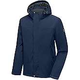 Little Donkey Andy Men's Waterproof Ski Snowboarding Jacket Windproof Warm Coat with Detachable Hood