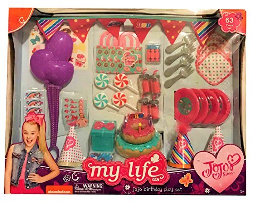 Jojo Siwa My Life As 63 Piece Birthday Party Playset