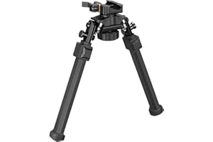 MidTen Picatinny Bipod Quick Release Rifle Bipod 360 Degrees Adjustable Bipods for Rifles Foldable Legs Lightweight for Outdo