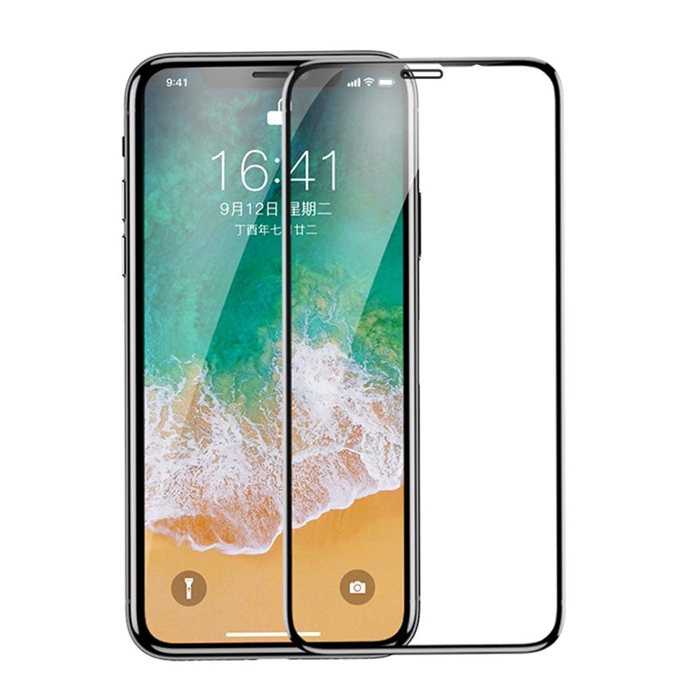 for iPhone XR Screen Protector Tempered Glass 6.1 Inch High Transparent 9H Hardness 3D Arc Edge Full Coverage Anti Scratch Fingerprint 1Pack