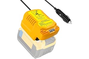 Mini Battery Charger for Dewalt for Car, YUHDWRE Auto Battery Charger Replacement for Dewalt 20V with 12V Cigarette Lighter P
