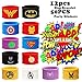 12PCS Superhero Slap Bracelet for Kids Boys & Girls - Marvel The Avengers Birthday Party Supplies Favors - Super Hero Avengers Toys - Comic Super Hero Party Stickers (50 Pack) Carnival Prizes