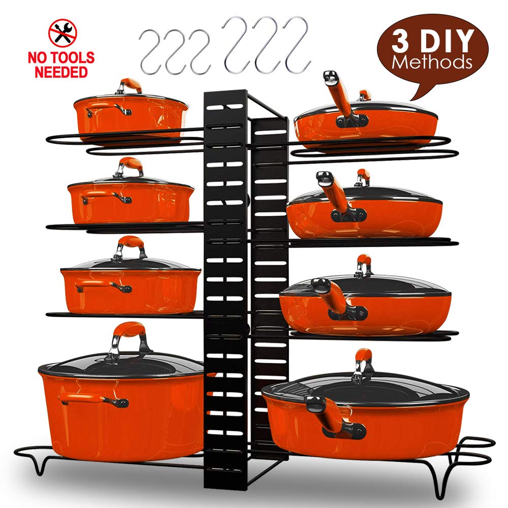 Best pots and pans pot rack cabinet