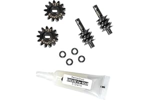 RampCrab Overdrive Differential Gear Set 13T, 2 Sets, Hardened Steel, 1/24, Upgrade Parts for Axial SCX24 Bronco Deadbolt JLU B-17 Gladiator C10, 1/24 RC Crawler Car