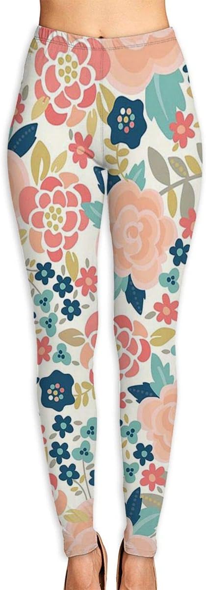 Amazon.com : Lady Flower Art Yoga Pants Gym Workout Fitness : Sports