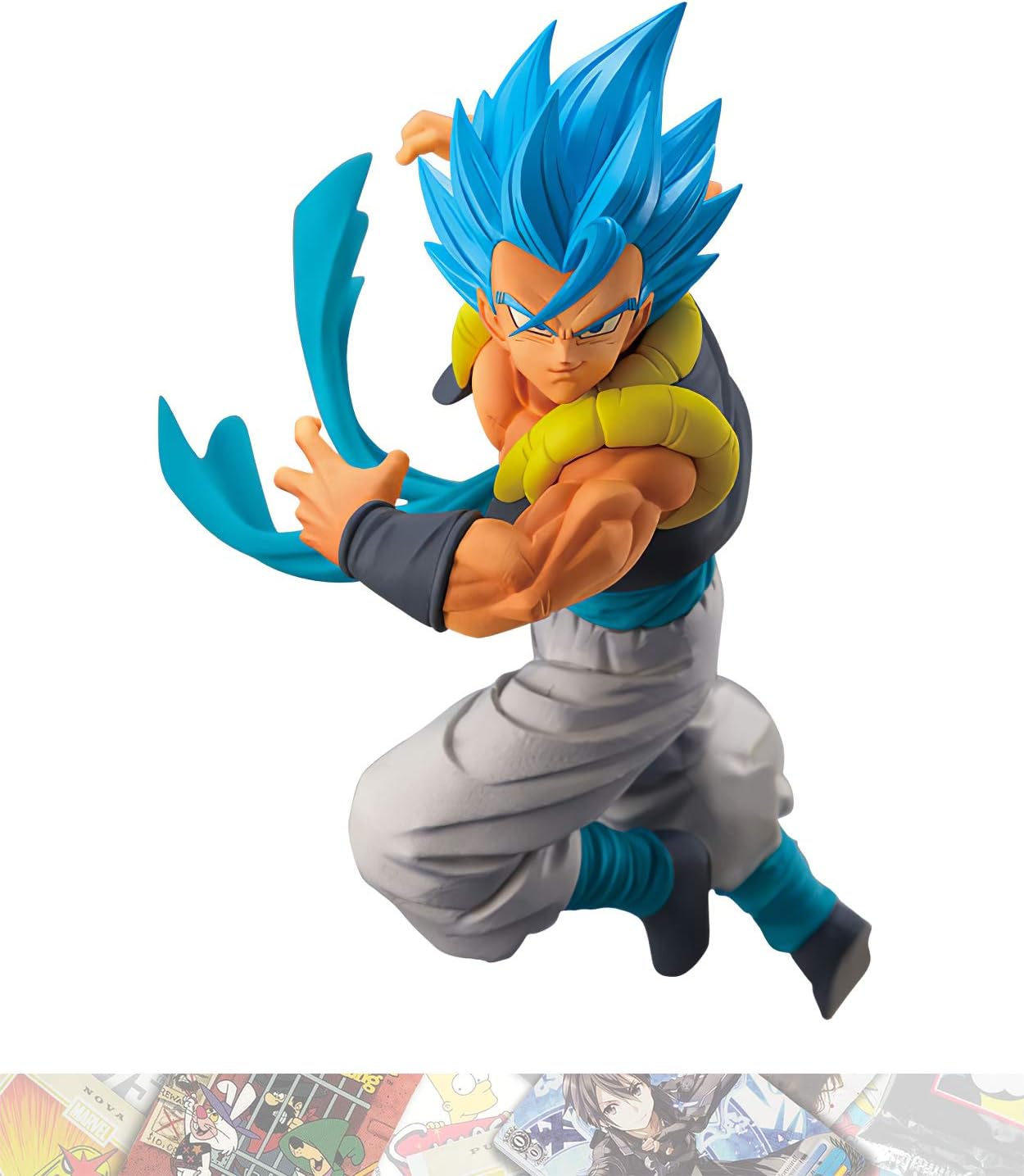 Super Saiyan God Ss Gogeta 17cm Ban Presto Chosenshi Retsuden Statue Figurine Vol 5 Bundled With 1 A C G Trading Card Amazon Co Uk Toys Games