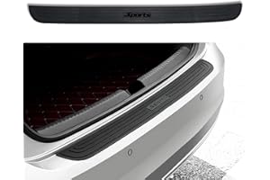 ASUBHA Car Rear Bumper Protector Guard, Rubber, Black, Universal Fit, Fits Cars, SUVs, Trucks
