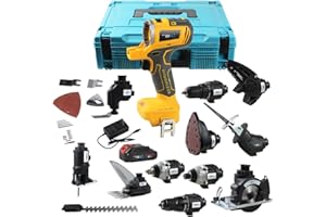 NEWONE 18V MAX MATRIX Drill,12-Tools Set Power Tool Combo Kit, Cordless Tool Set,2 Batteries and One Charger