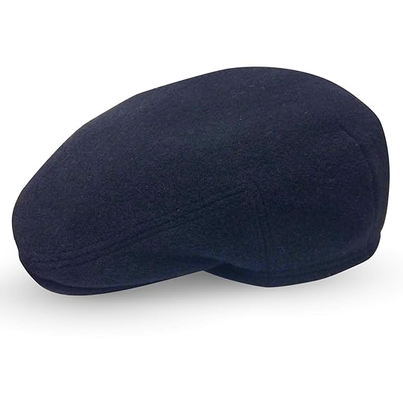 navy driving cap