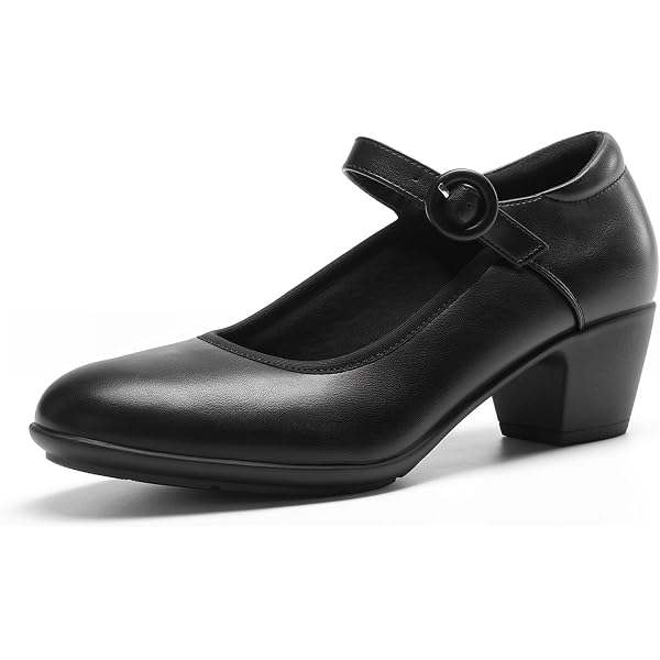 TinaCus Women's Retro Chunky Heel Pumps – Genuine Leather, Handmade Slip-On With Round Toe (Multiple Sizes Available) - View #12