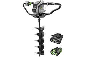 EGO Power+ 8" Auger, Post Hole Digger, Drill Auger for Digging Holes, Electric Cordless, Includes 56V 4.0Ah Battery and Charger - EG0803