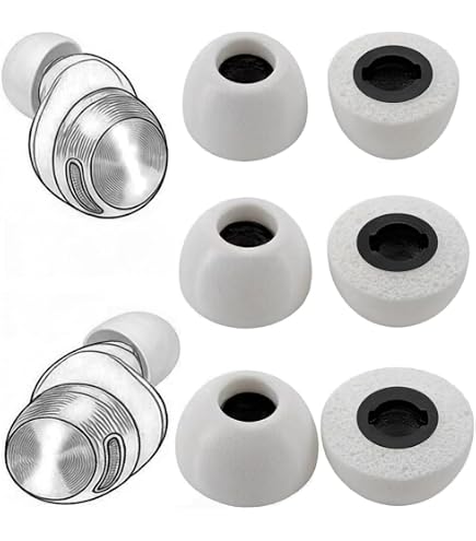 Amazon.com: Vykyntow 8 Pairs Replacement Ear Tips Compatible with